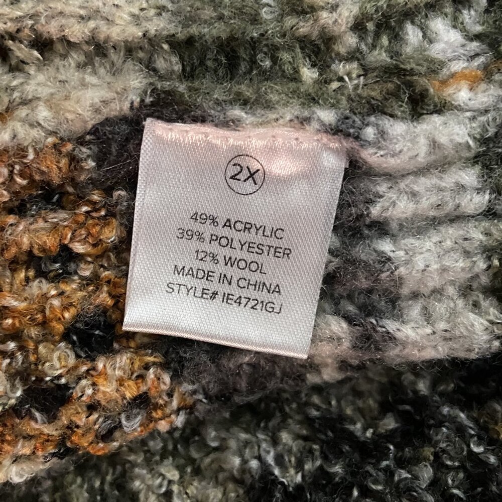 BEAUTIFUL FASHION NOVA MIDI CARDIGAN SWEATER 2X OPEN FRONT NWT - Picture 4 of 4